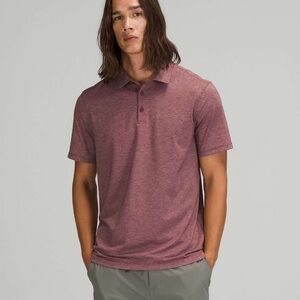 Lululemon heather burgundy Evolution Short Sleeve Polo shirt - Small